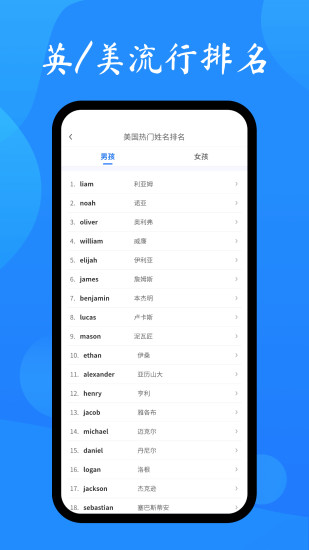 英文名起名取名助手鸿蒙版